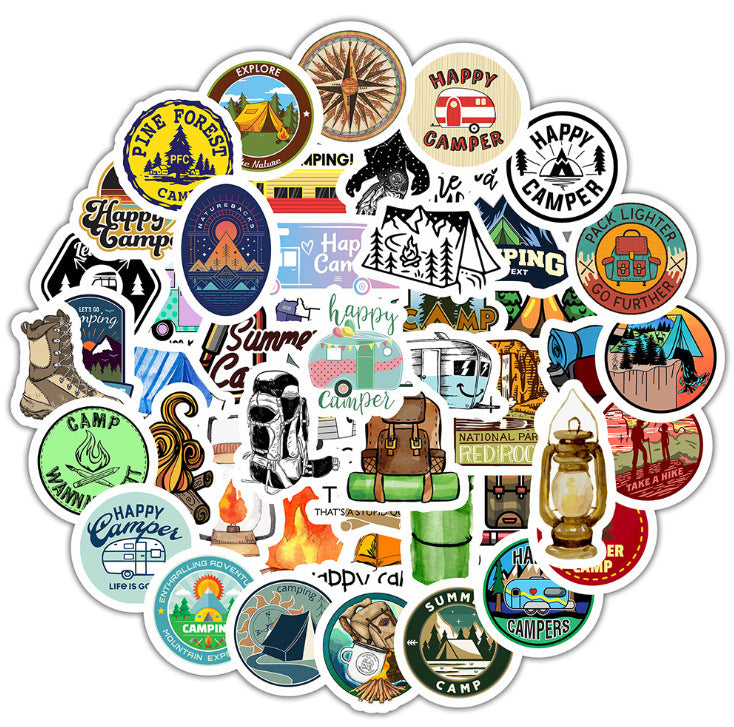 Outdoor Adventure Amazon AliExpress Sticker Luggage