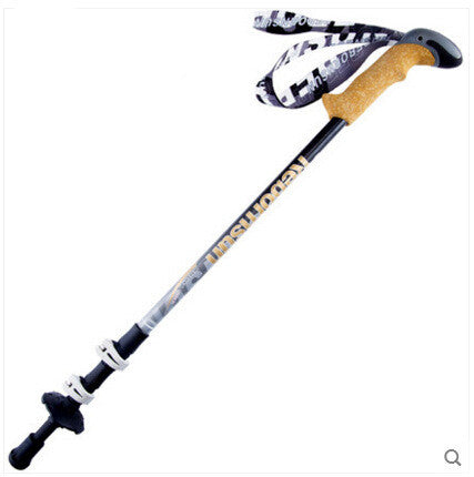 Climbing Stick Carbon External Lock Telescopic Walking Stick