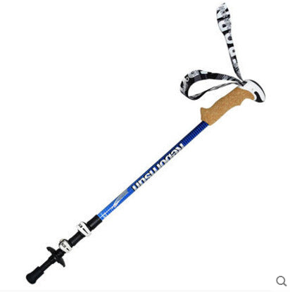 Climbing Stick Carbon External Lock Telescopic Walking Stick