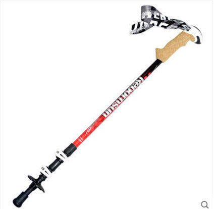 Climbing Stick Carbon External Lock Telescopic Walking Stick