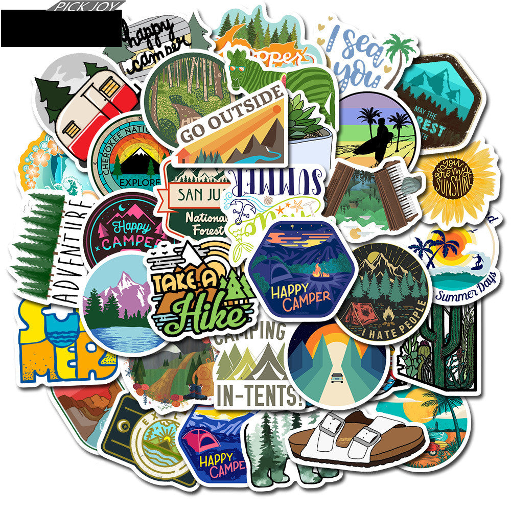 Outdoor Adventure Personality Graffiti Waterproof Stickers