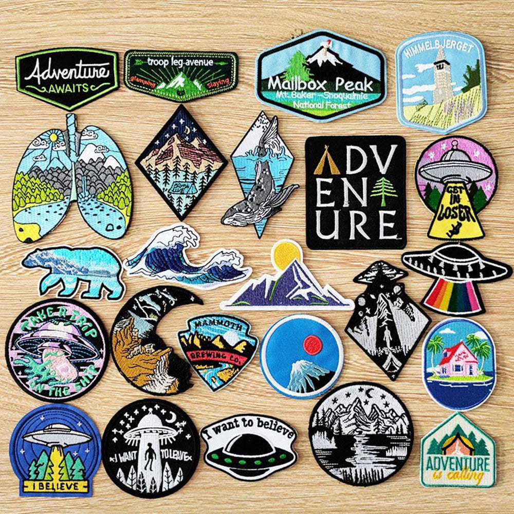 DIY Adventure Travel Patches For Clothing