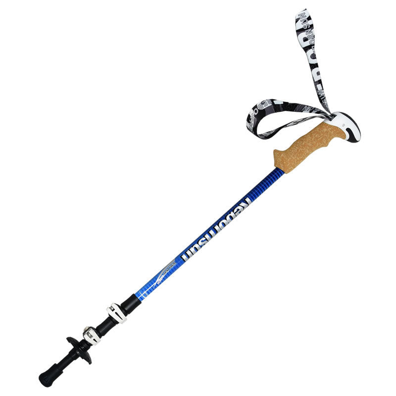 Climbing Stick Carbon External Lock Telescopic Walking Stick