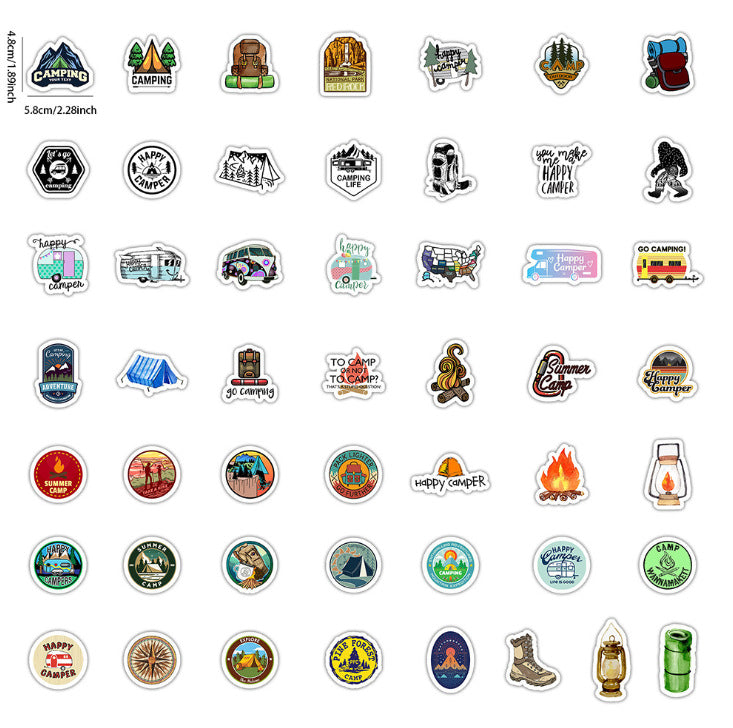 Outdoor Adventure Amazon AliExpress Sticker Luggage