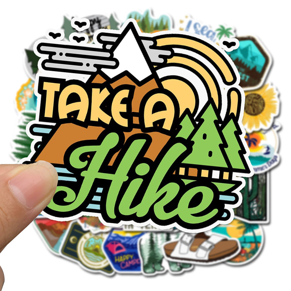 Outdoor Adventure Personality Graffiti Waterproof Stickers